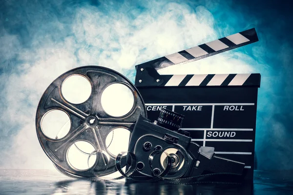 Depositphotos 98775856 Stock Photo Retro Film Production Accessories Still